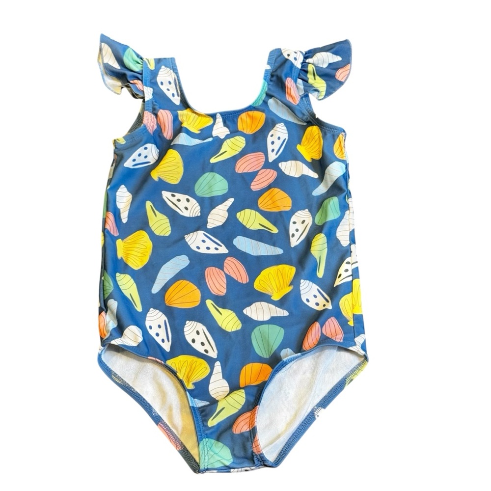 Pearl Street Swim Seashell Kids Swim One Piece 5/6